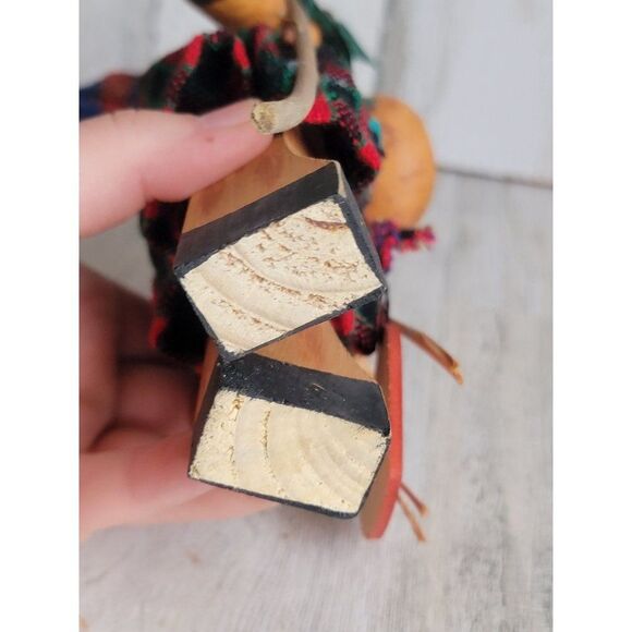 Unique rustic reindeer staff star got snow? Xmas figure - Picture 7 of 7